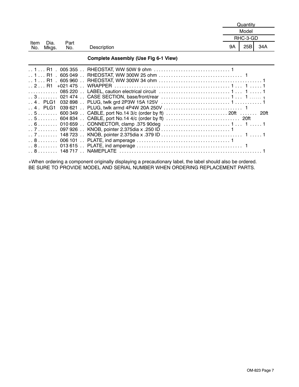 Miller Electric RHC-3GD25B User Manual | Page 10 / 10