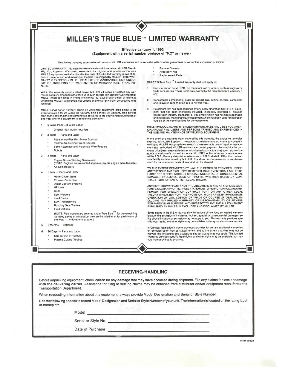 Miller Electric RHC-3GD25B User Manual | Page 2 / 10