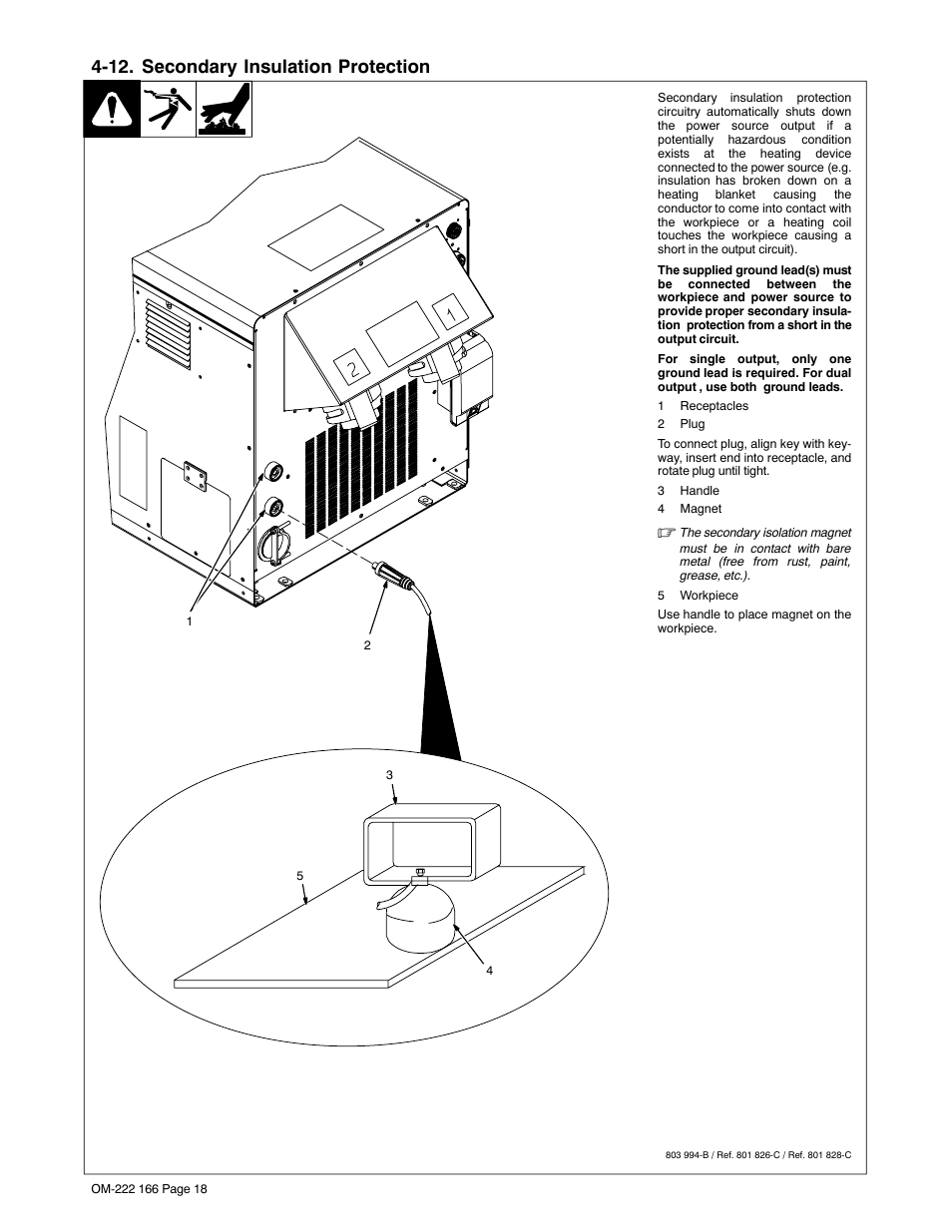 12. secondary insulation protection | Miller Electric ProHeat 35 User Manual | Page 24 / 72