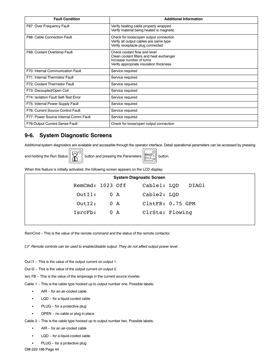 6. system diagnostic screens | Miller Electric ProHeat 35 User Manual | Page 50 / 72