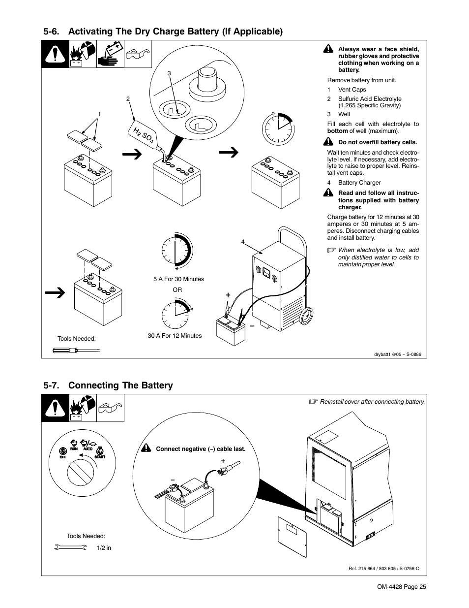 7. connecting the battery | Miller Electric 600 X User Manual | Page 29 / 108