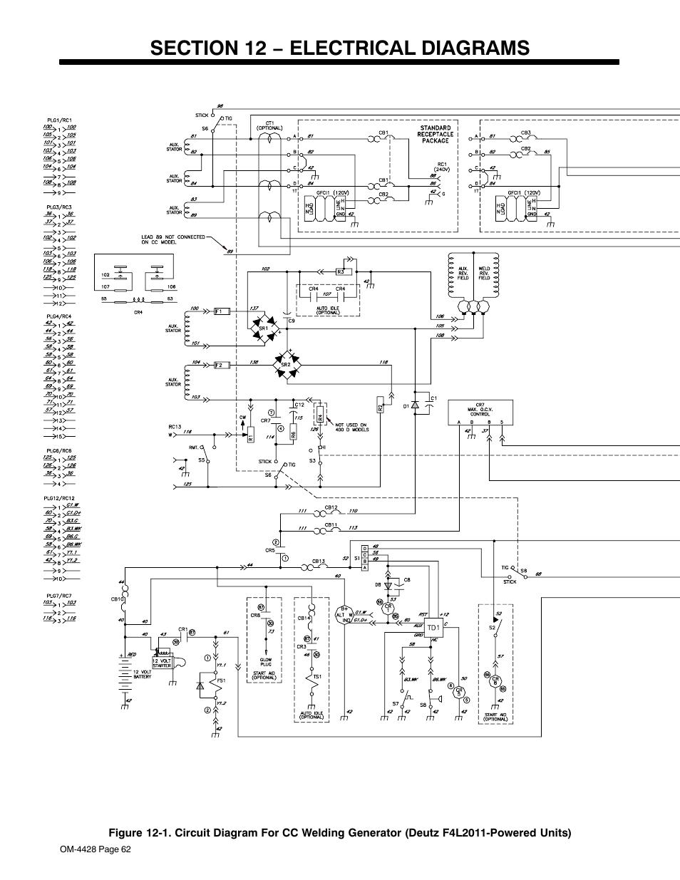 Section 12 − electrical diagrams | Miller Electric 600 X User Manual | Page 66 / 108