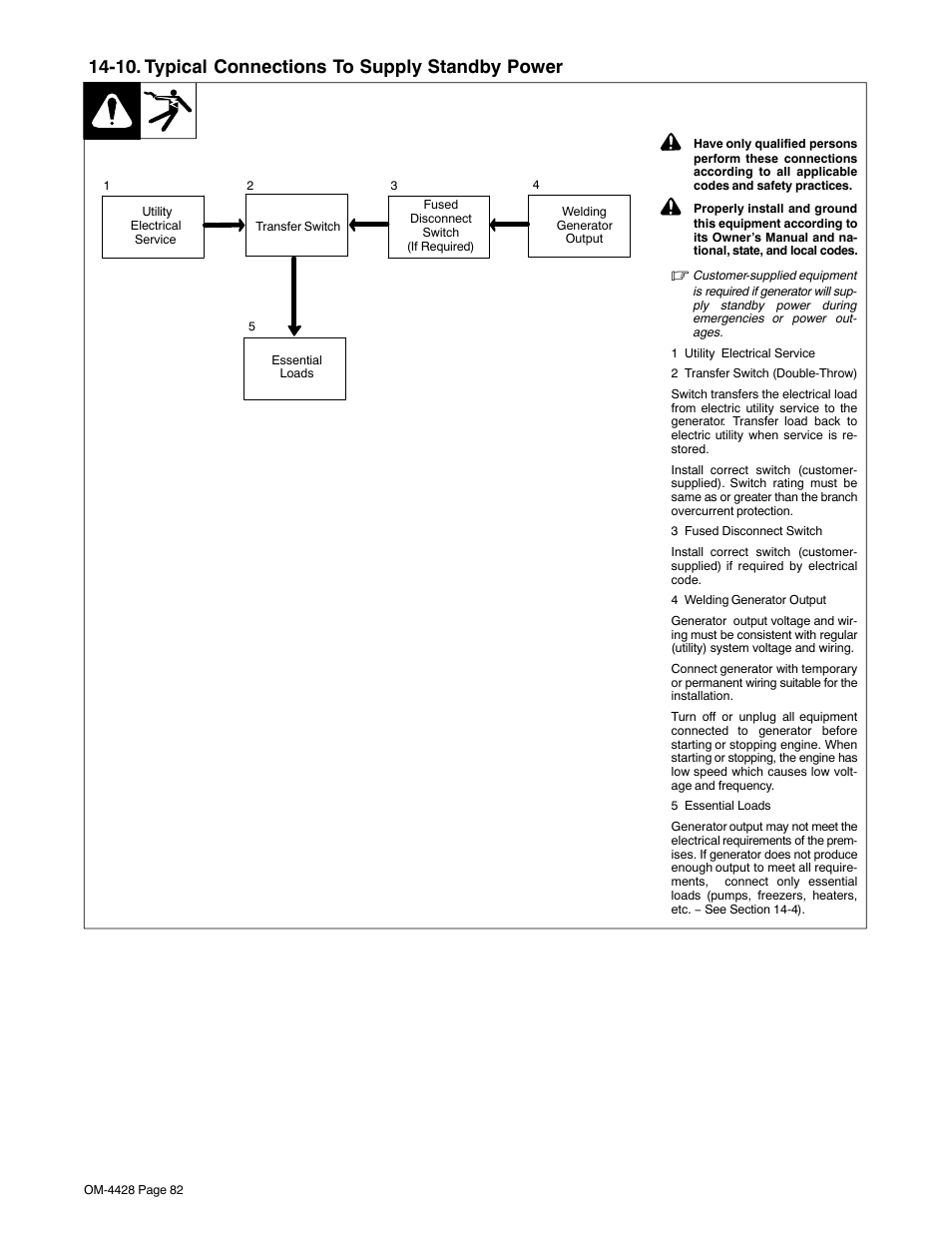 10. typical connections to supply standby power | Miller Electric 600 X User Manual | Page 86 / 108