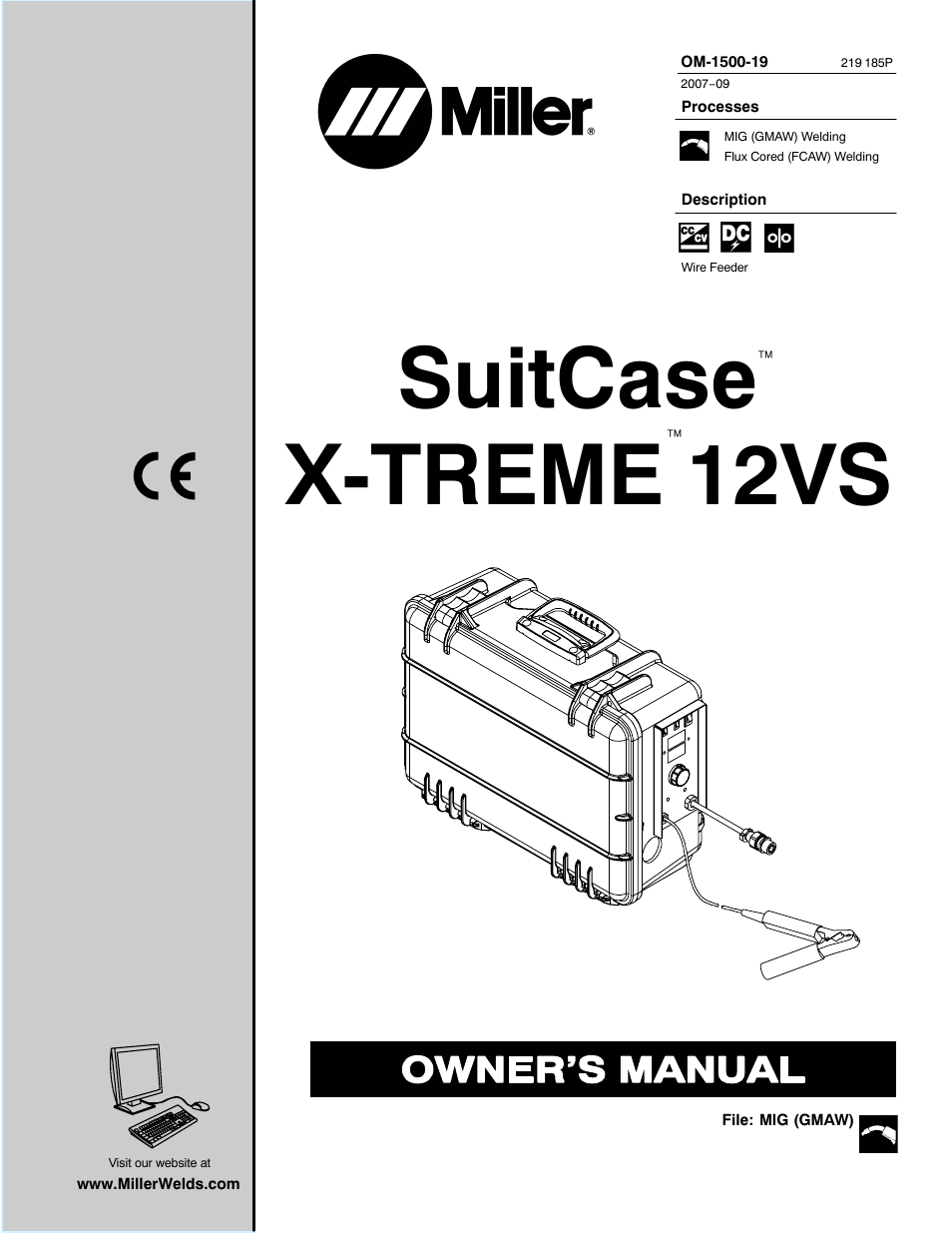 Miller Electric 12VS User Manual | 44 pages