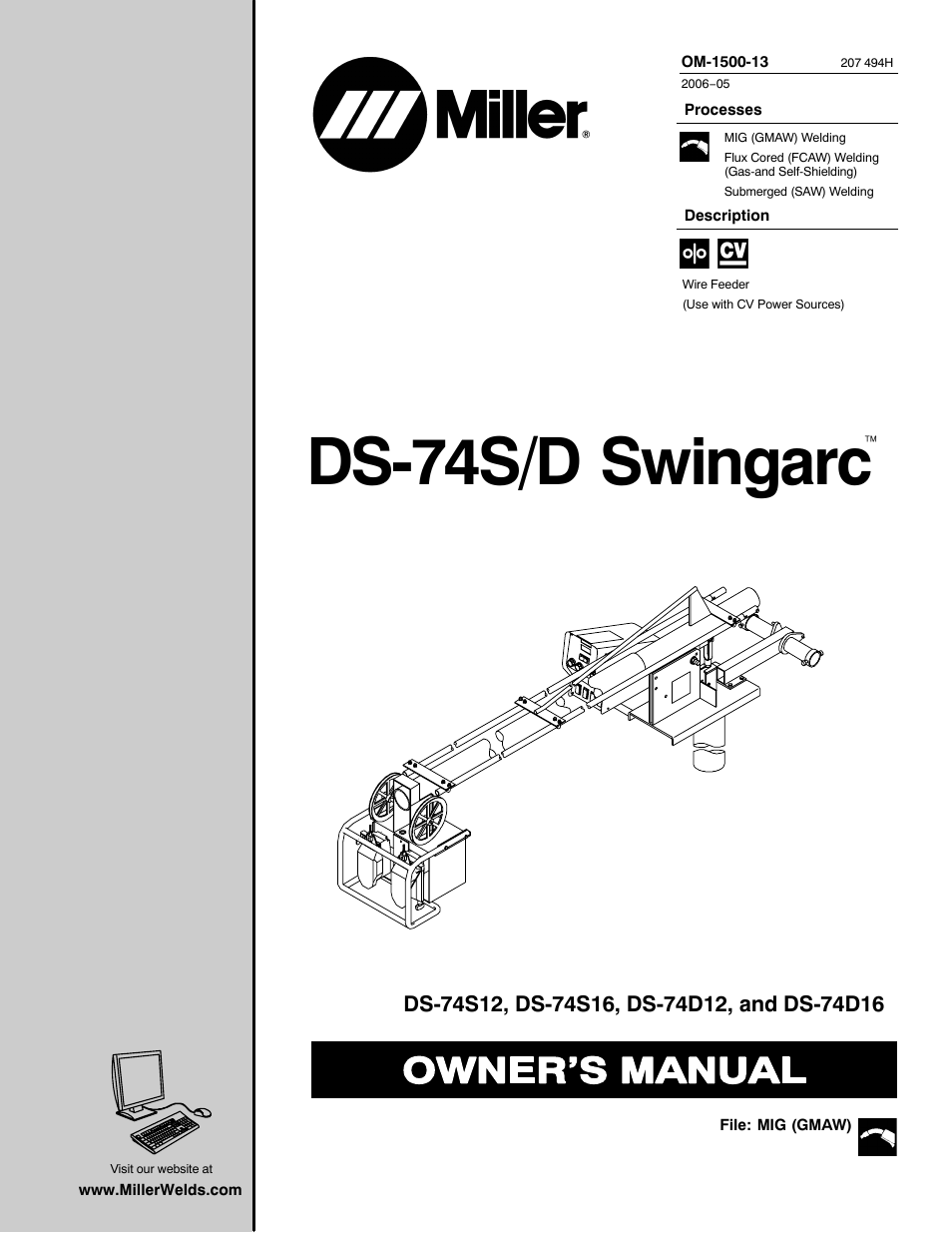 Miller Electric and DS-74D16 User Manual | 44 pages