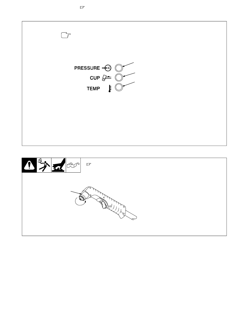 Trouble lights, Checking shield cup shutdown system, 2. trouble lights | 3. checking shield cup shutdown system | Miller Electric ICE-100T User Manual | Page 43 / 56