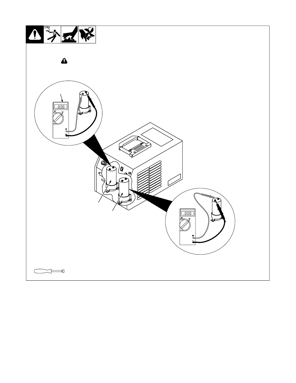 2. measuring input capacitor voltage | Miller Electric 152 User Manual | Page 23 / 40