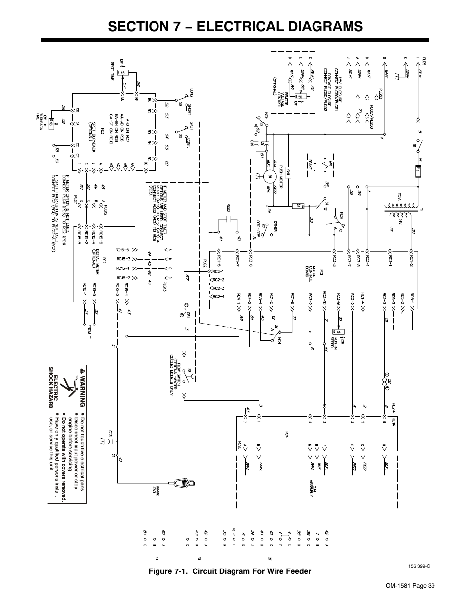 Section 7 − electrical diagrams | Miller Electric XR A User Manual | Page 43 / 60