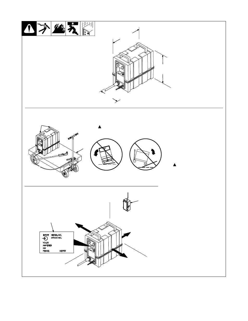 4. selecting a location | Miller Electric OM-225A User Manual | Page 13 / 28