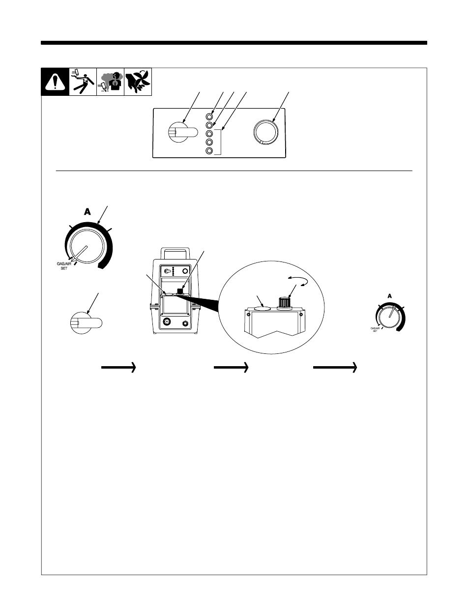 1. controls, Power | Miller Electric OM-225A User Manual | Page 16 / 28