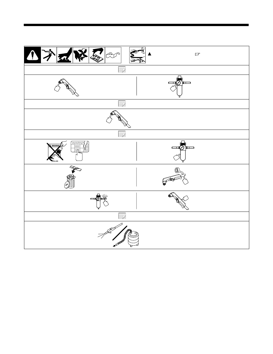 1. routine maintenance, Each use, Every week | 3 months, 6 months | Miller Electric OM-225A User Manual | Page 18 / 28