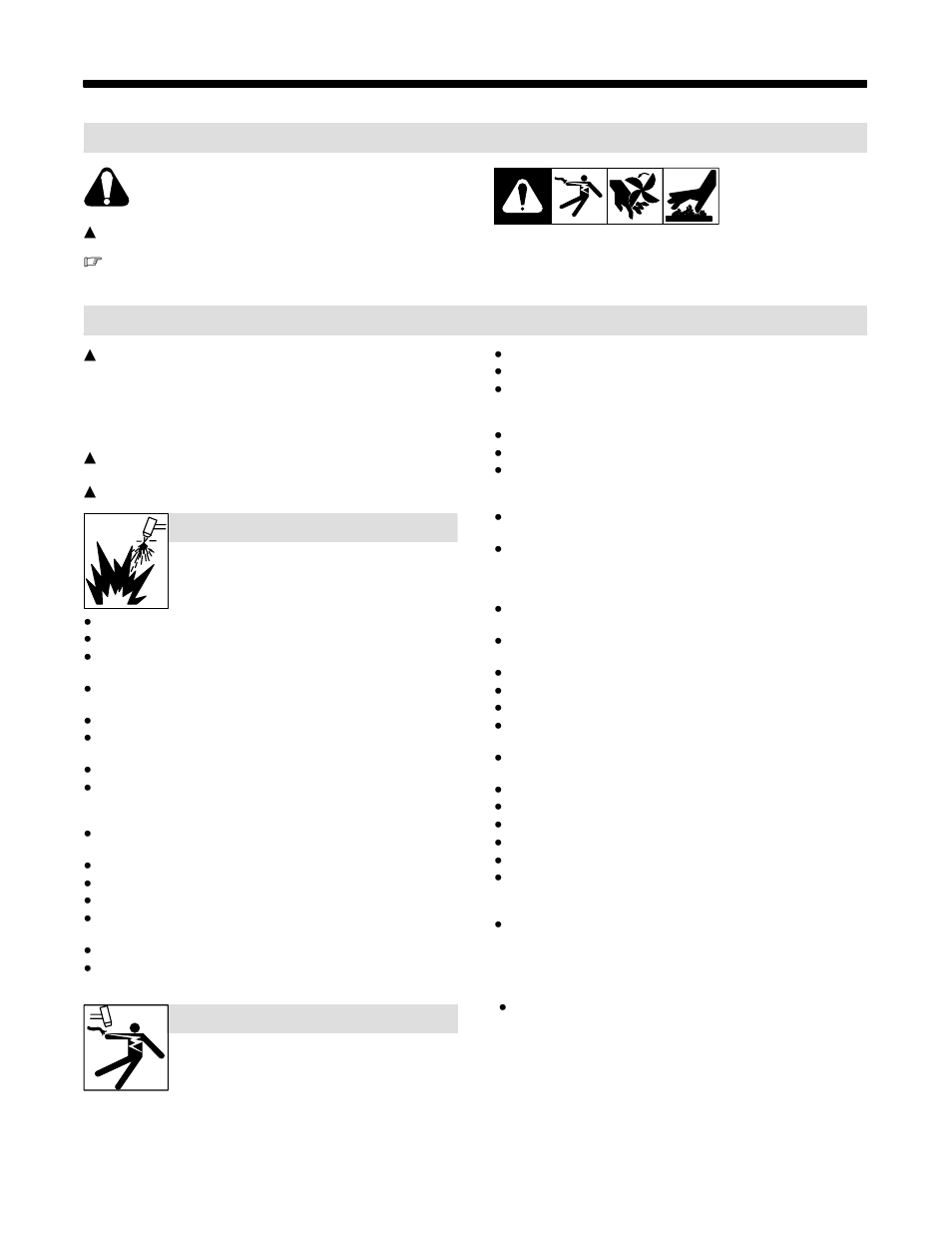 1. symbol usage, 2. plasma arc cutting hazards | Miller Electric OM-225A User Manual | Page 3 / 28