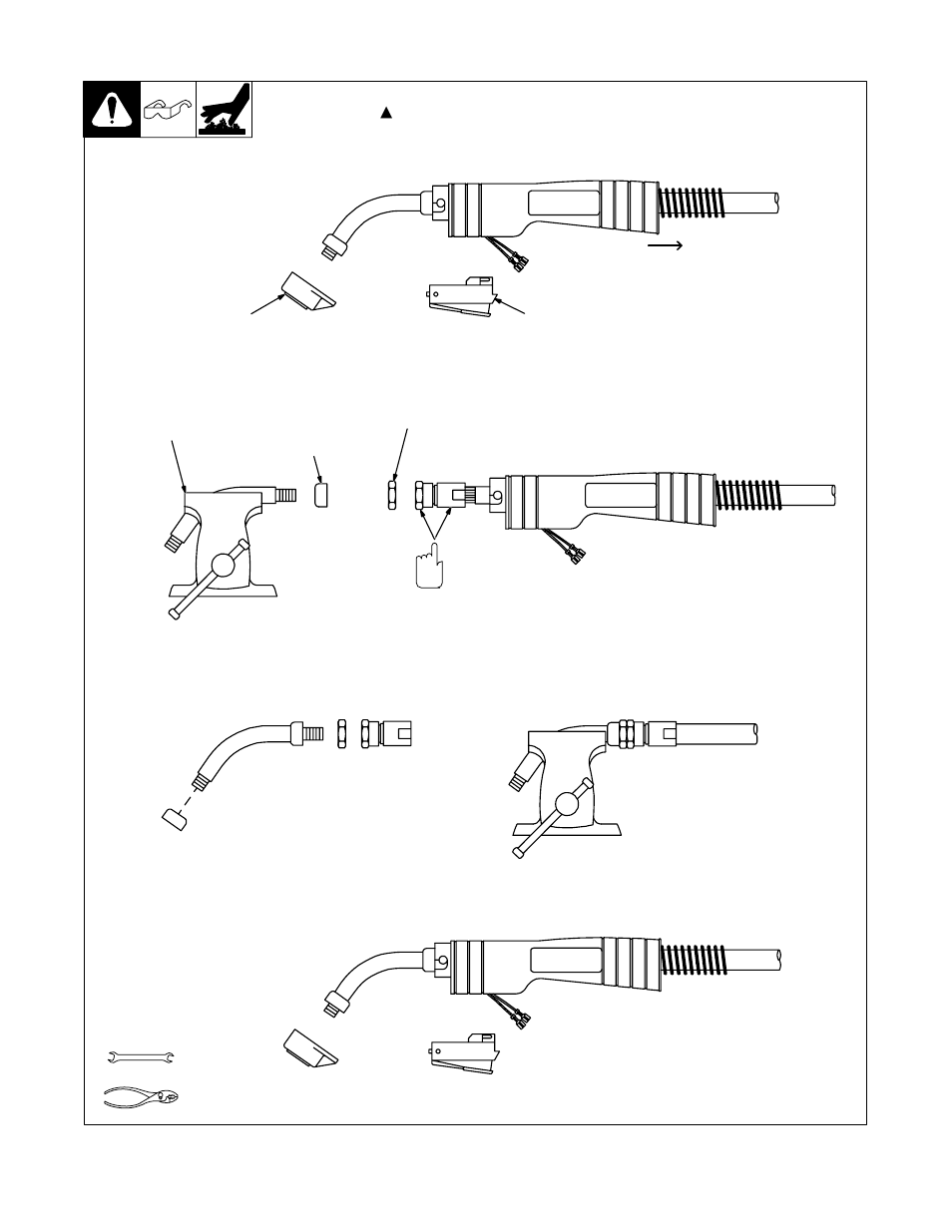 7. replacing switch and/or head tube | Miller Electric M-15 User Manual | Page 24 / 44