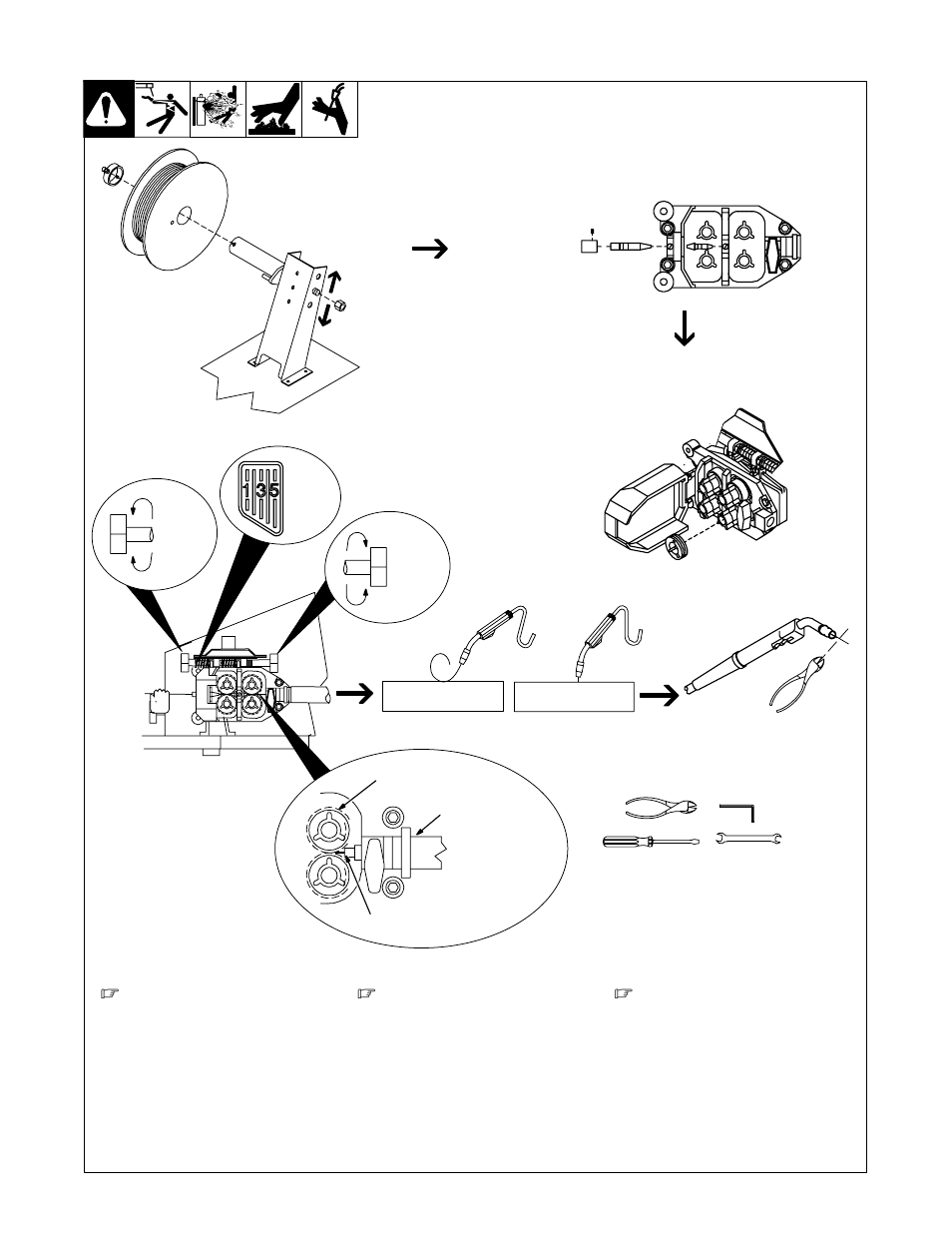 6. installing and threading welding wire | Miller Electric 714D User Manual | Page 18 / 44