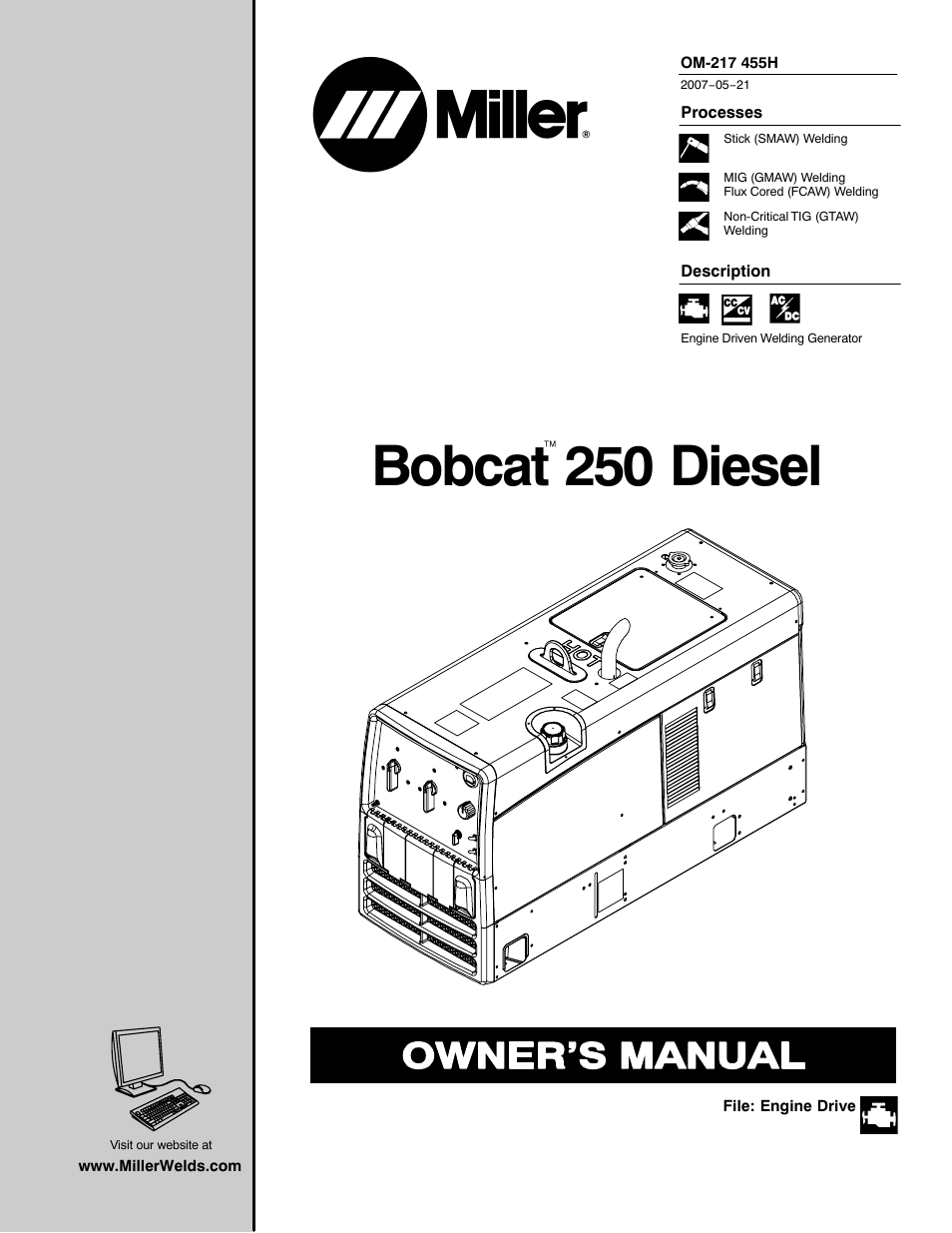 Miller Electric 250 User Manual | 72 pages