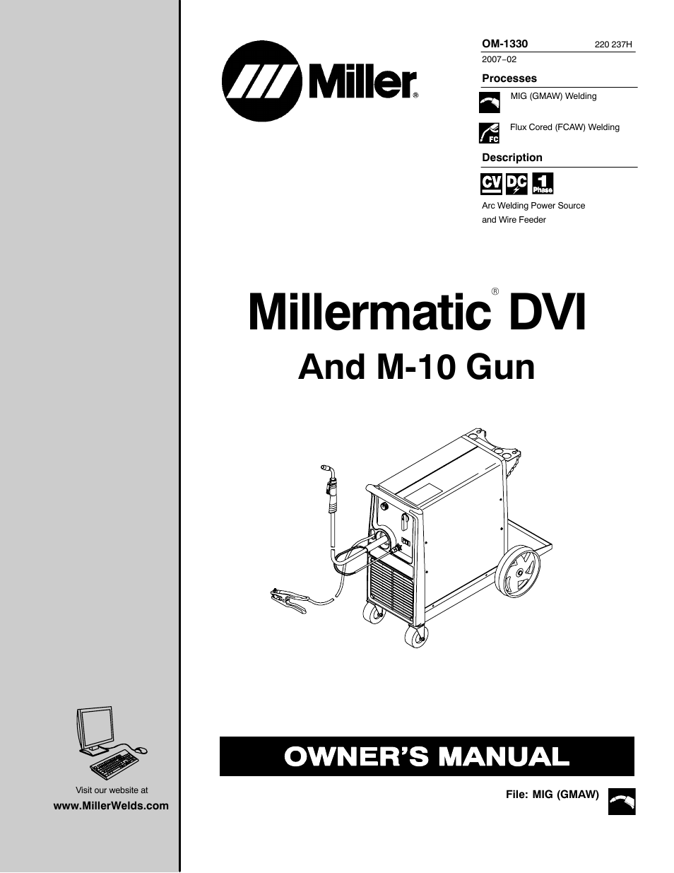 Miller Electric M-10 Gun User Manual | 60 pages