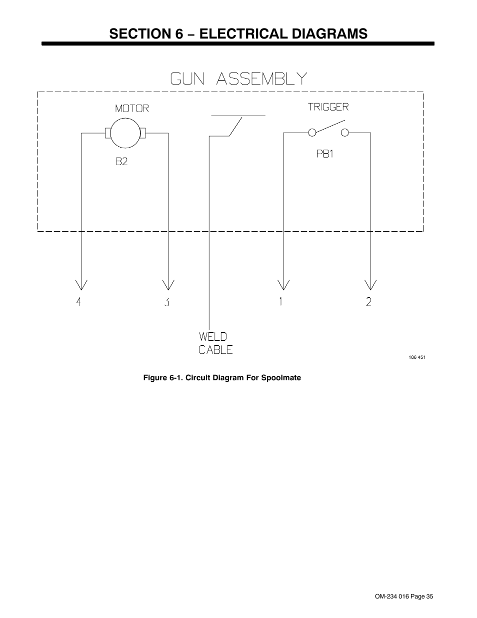 Section 6 − electrical diagrams | Miller Electric OM-234 016D User Manual | Page 44 / 52