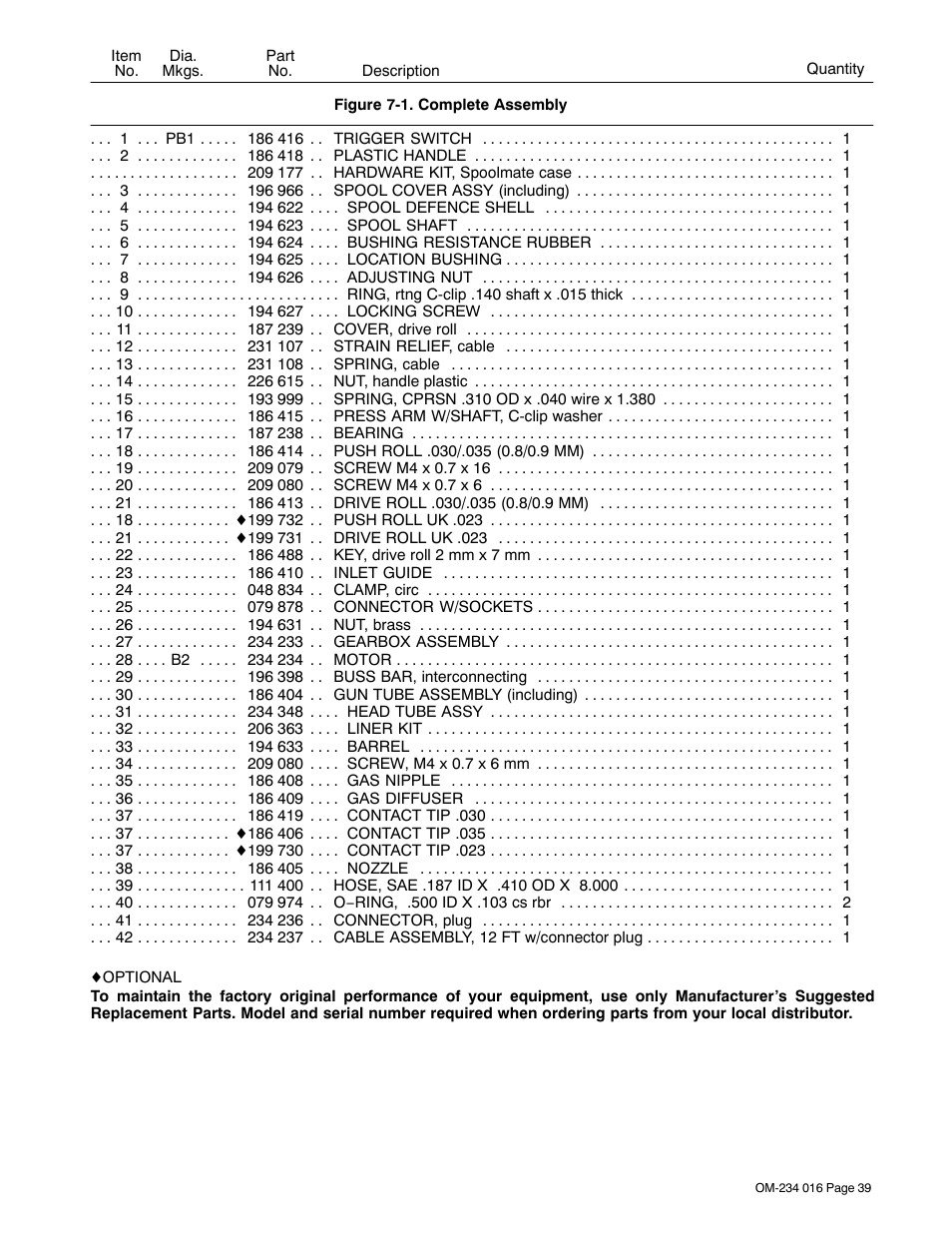 Miller Electric OM-234 016D User Manual | Page 48 / 52