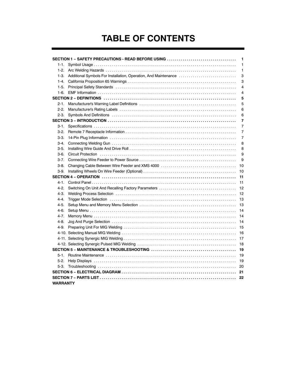 Miller Electric XMS 44 User Manual | Page 3 / 32
