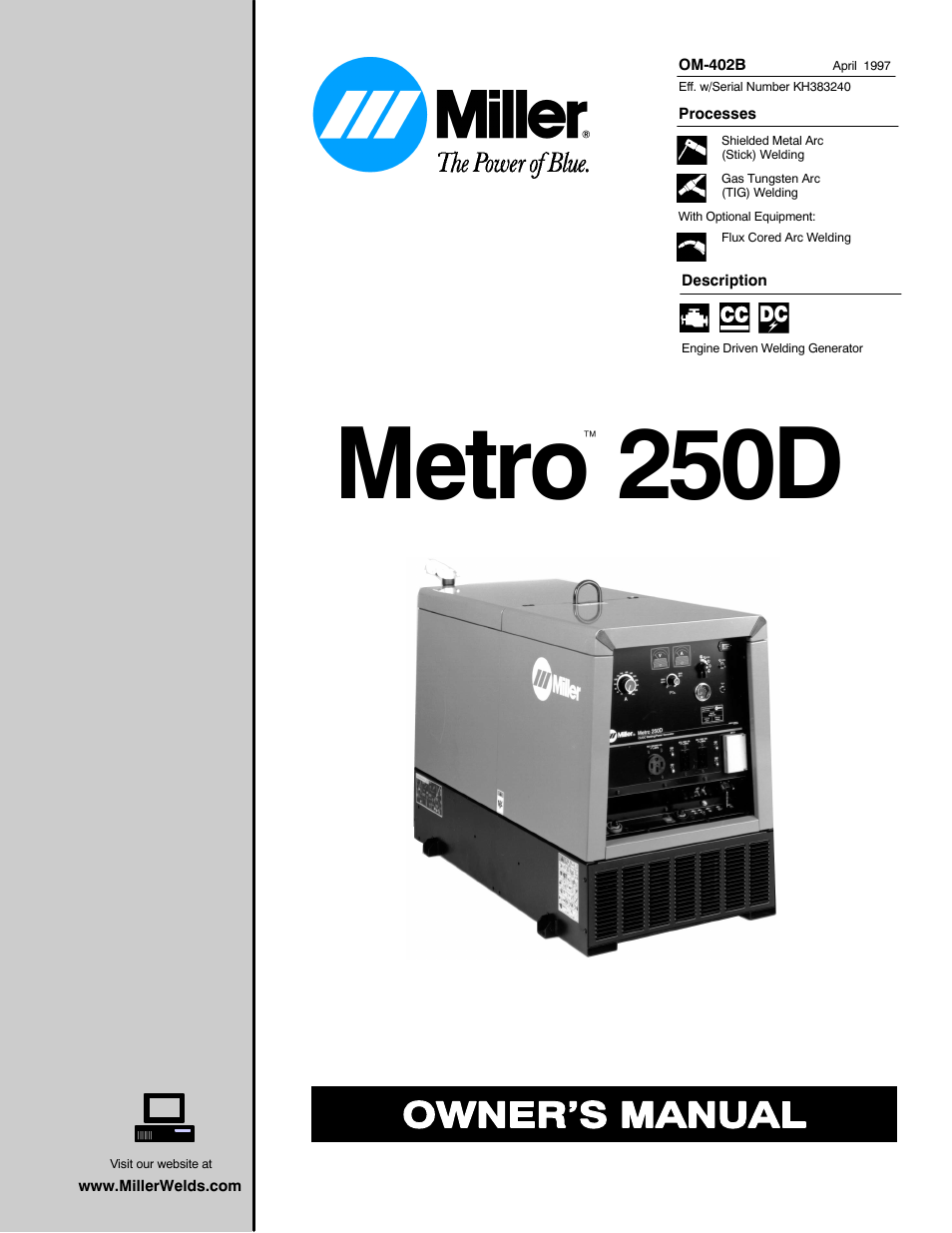 Miller Electric Metro 250D User Manual | 64 pages