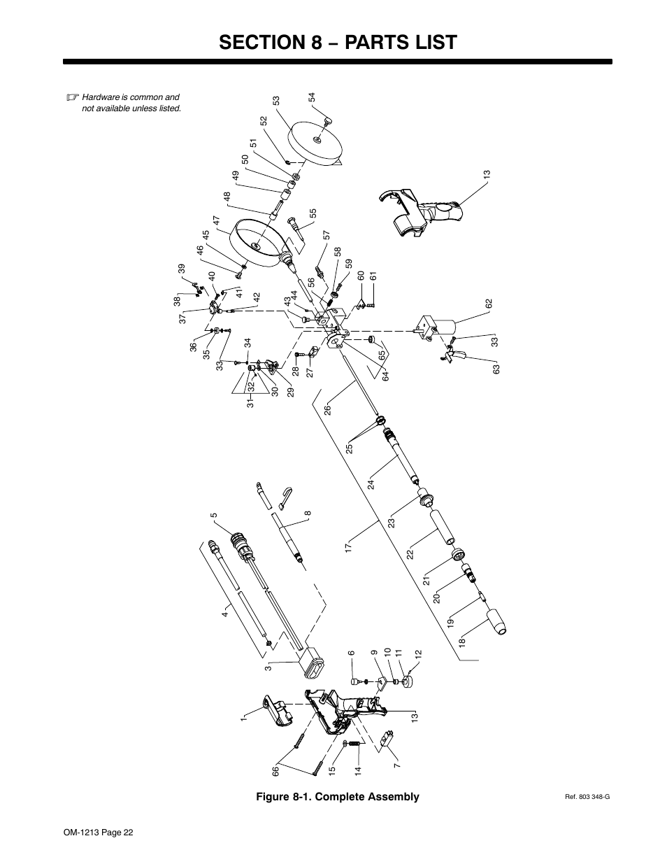 Section 8 − parts list | Miller Electric 15A User Manual | Page 26 / 36