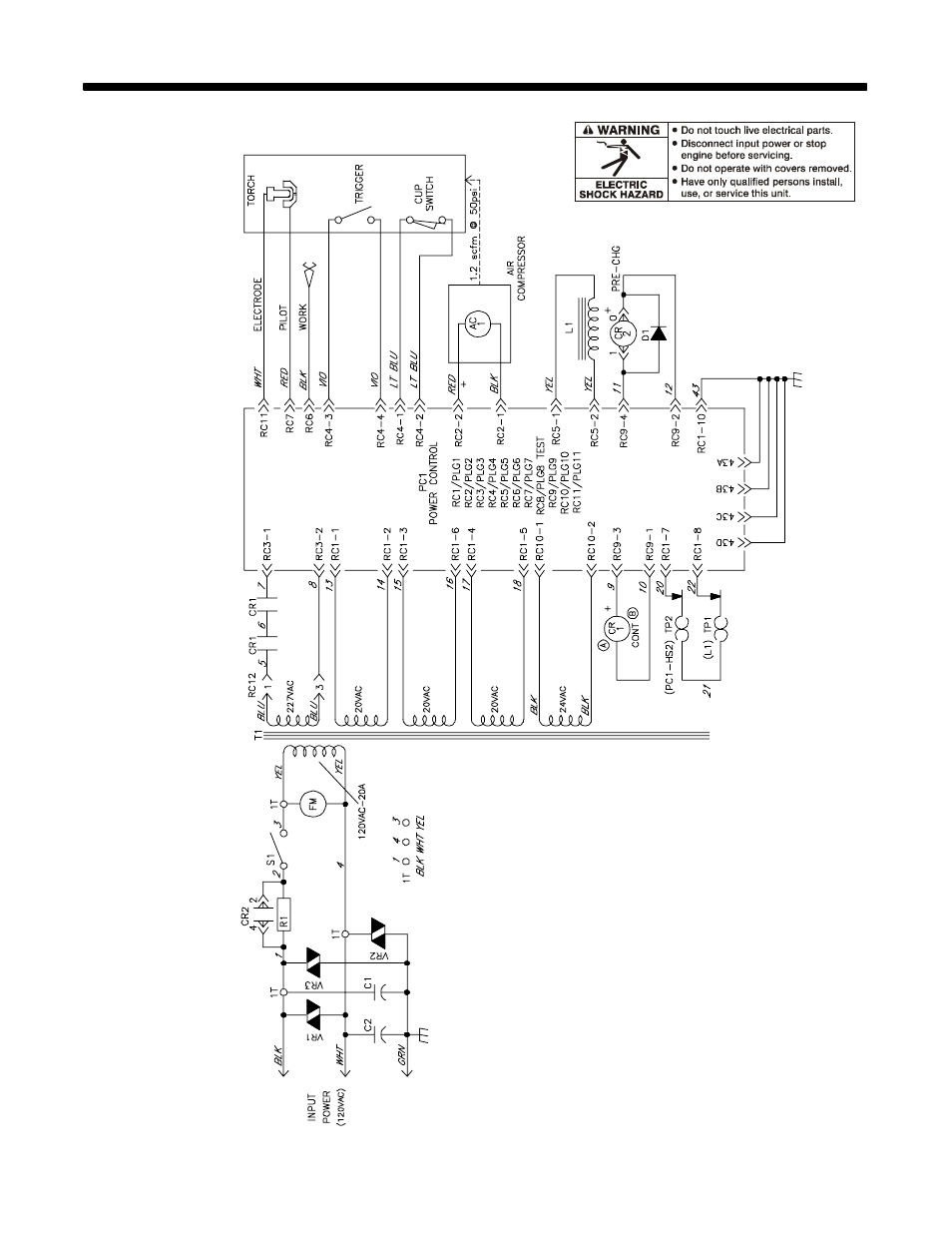 Section 7 − electrical diagram | Miller Electric ICE-12C User Manual | Page 26 / 32