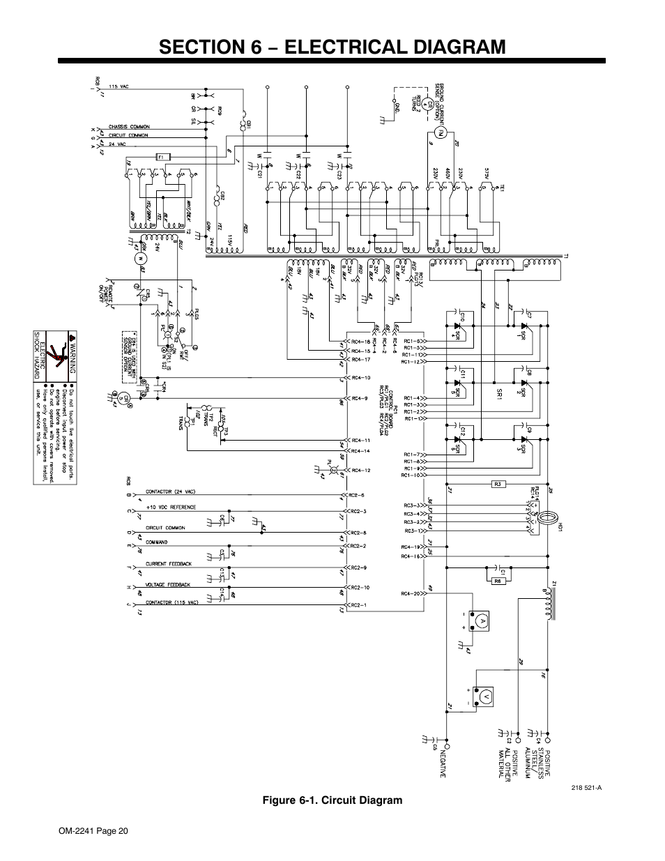 Section 6 − electrical diagram | Miller Electric Delta-Fab User Manual | Page 24 / 32