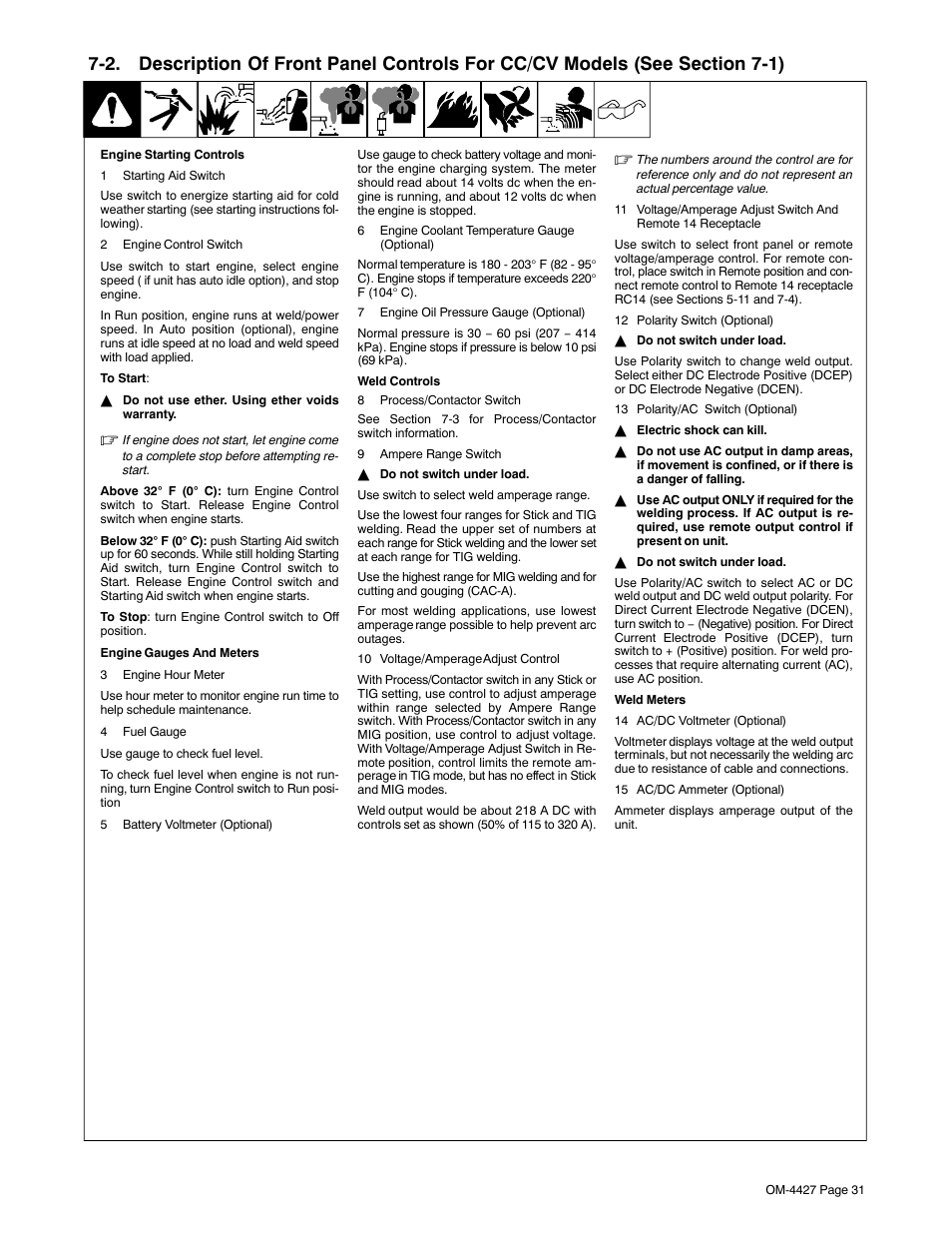Miller Electric Big 40 CX User Manual | Page 35 / 90
