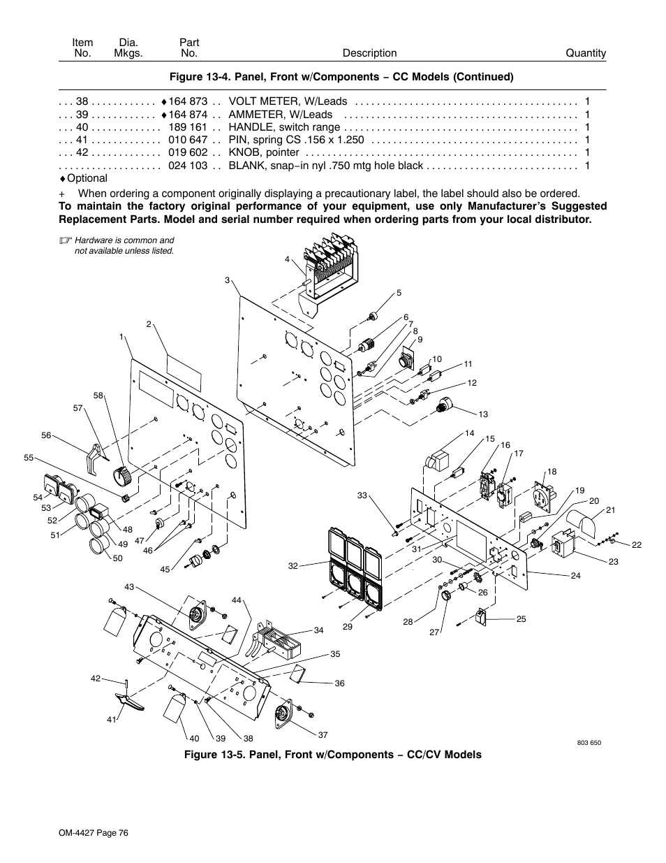 Miller Electric Big 40 CX User Manual | Page 80 / 90