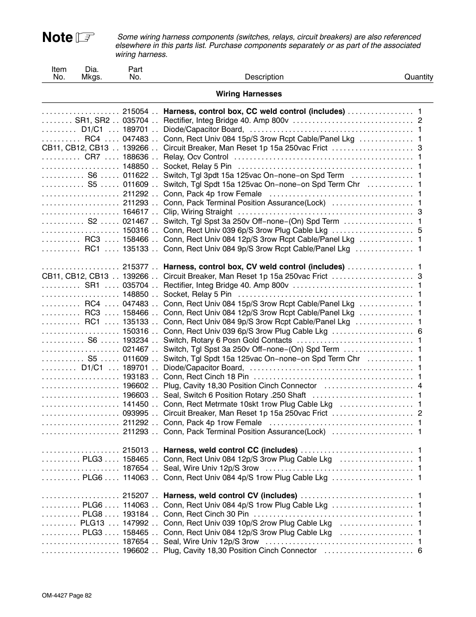 Miller Electric Big 40 CX User Manual | Page 86 / 90