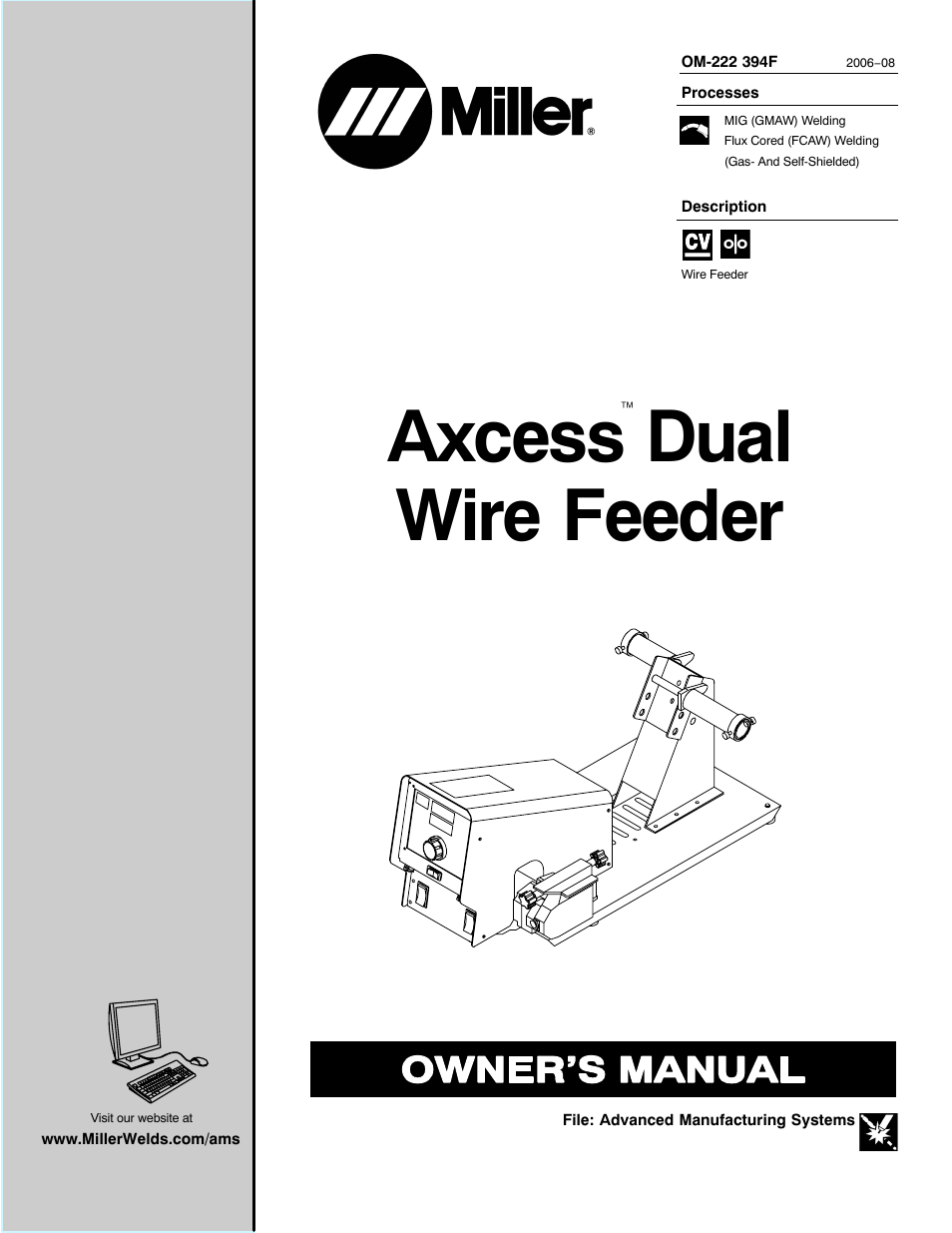 Miller Electric 394F User Manual | 44 pages