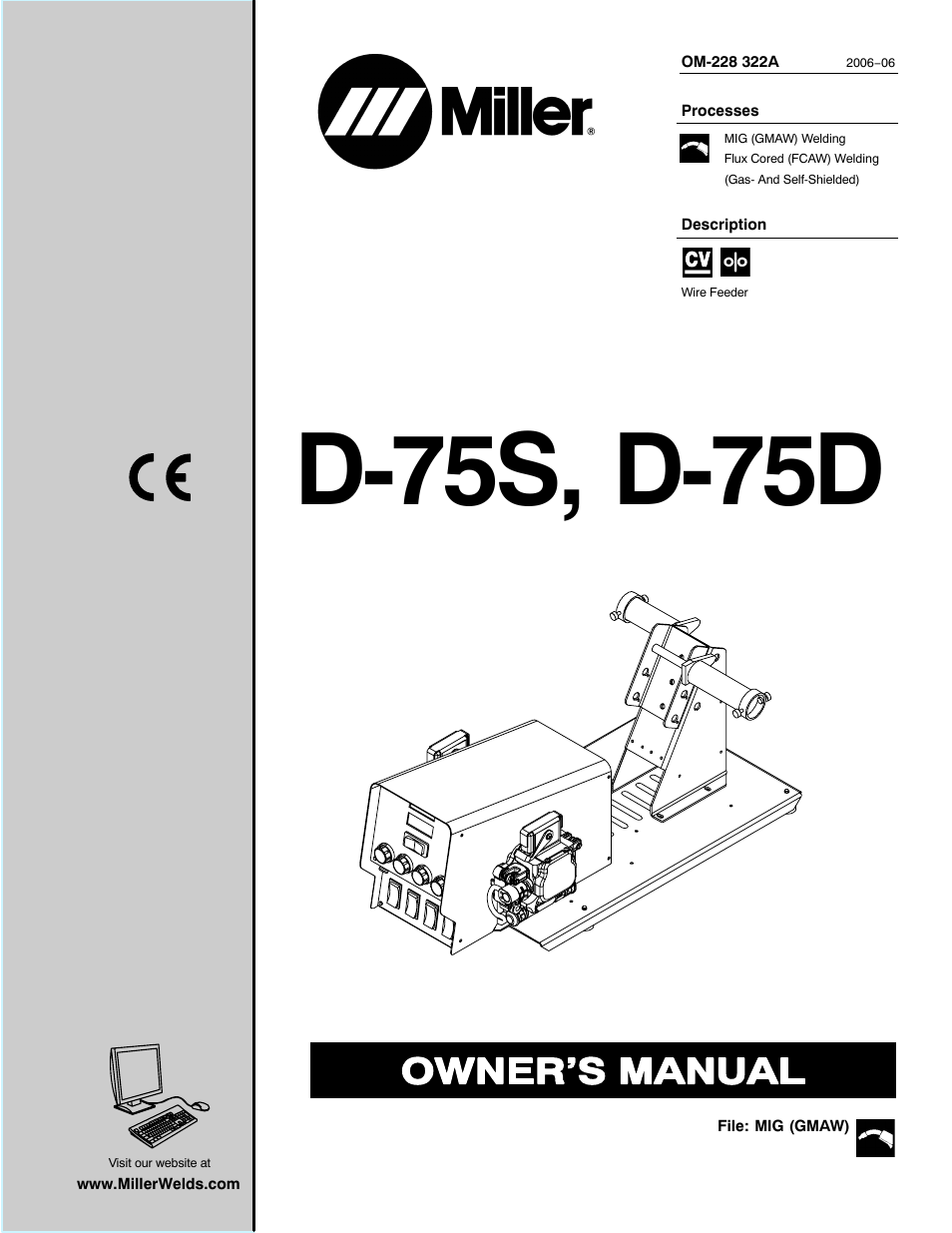 Miller Electric D-75S User Manual | 40 pages