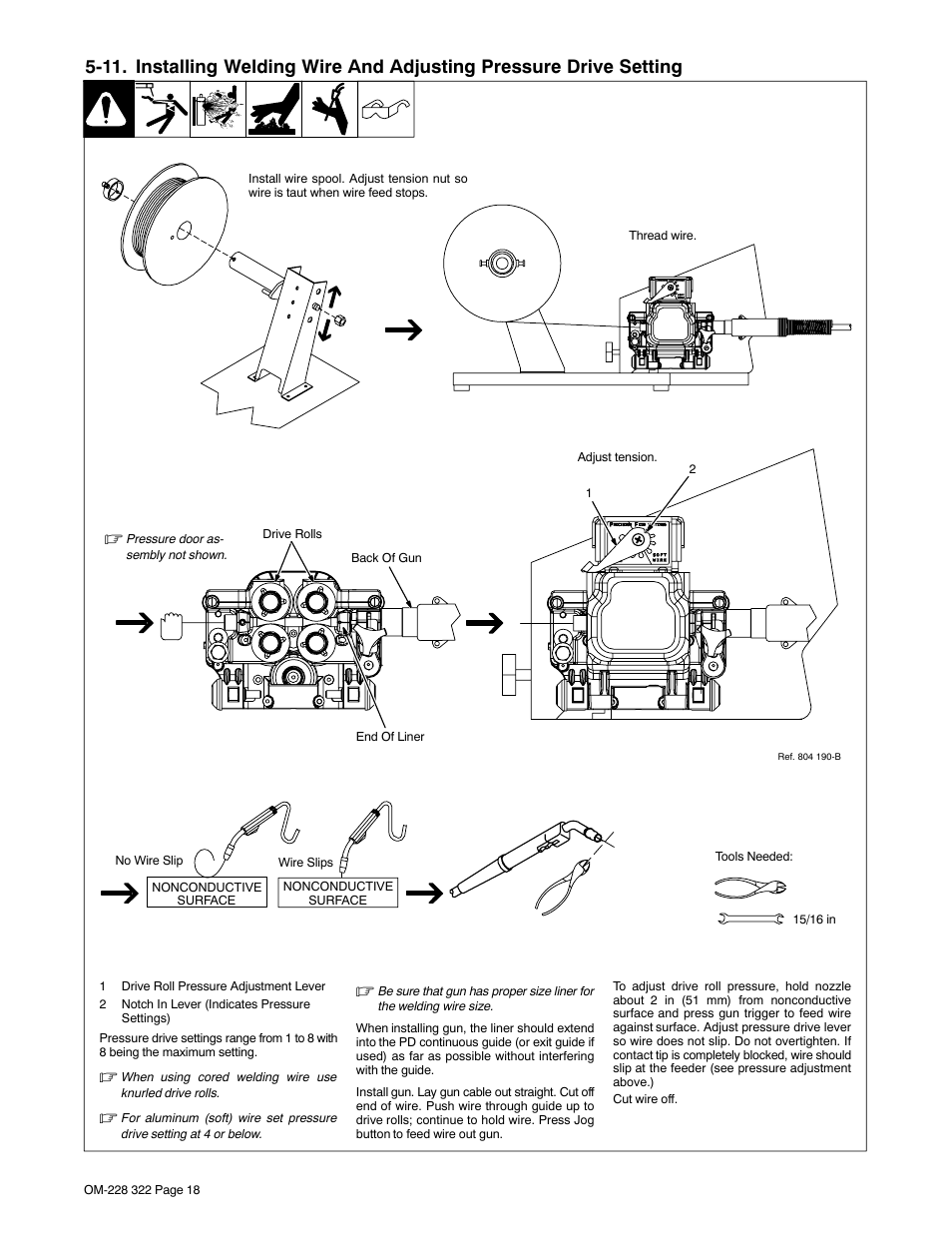 10. installing welding gun | Miller Electric D-75S User Manual | Page 22 / 40