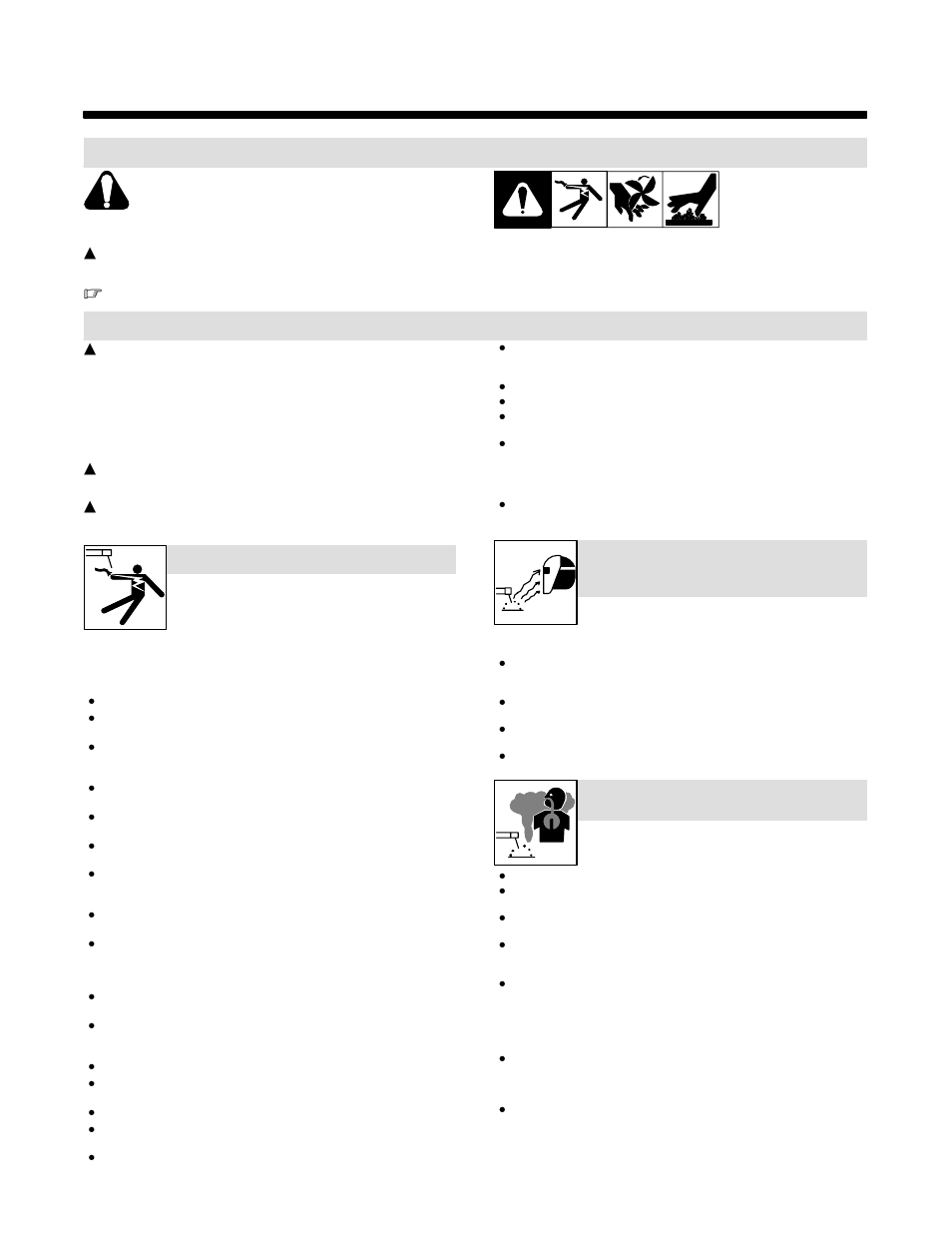 1. signification des symboles, 2. dangers relatifs au soudage à l’arc, Un choc électrique peut tuer | Les fumées et les gaz peuvent être dangereux | Miller Electric 251 NT User Manual | Page 9 / 52