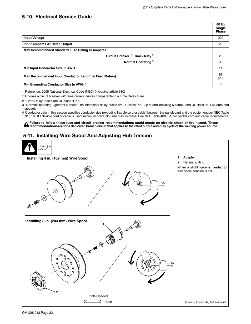 10. electrical service guide | Miller Electric Renegade 180 User Manual | Page 26 / 64