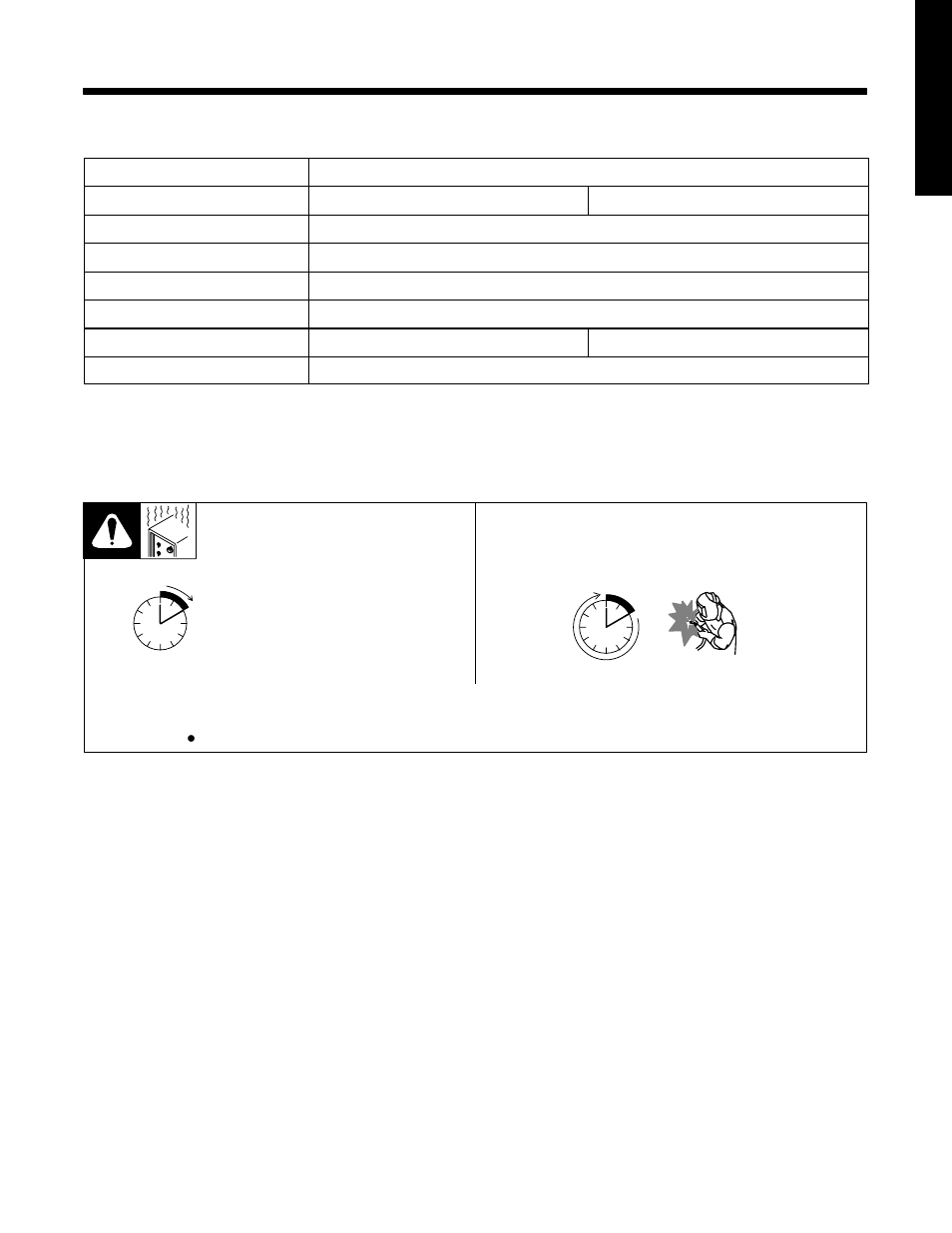 Section 2 − specifications, Specifications, Duty cycle | English, 1. specifications, 2. duty cycle | Miller Electric DB1825R User Manual | Page 5 / 20