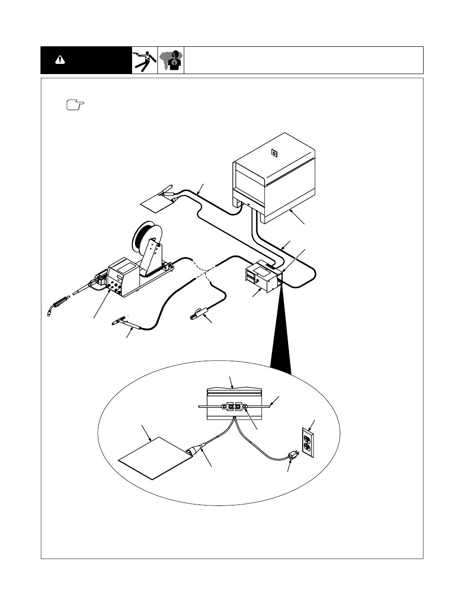 2. connection diagram, Warning | Miller Electric Digi-Meter RMS (AC-DC) User Manual | Page 9 / 20