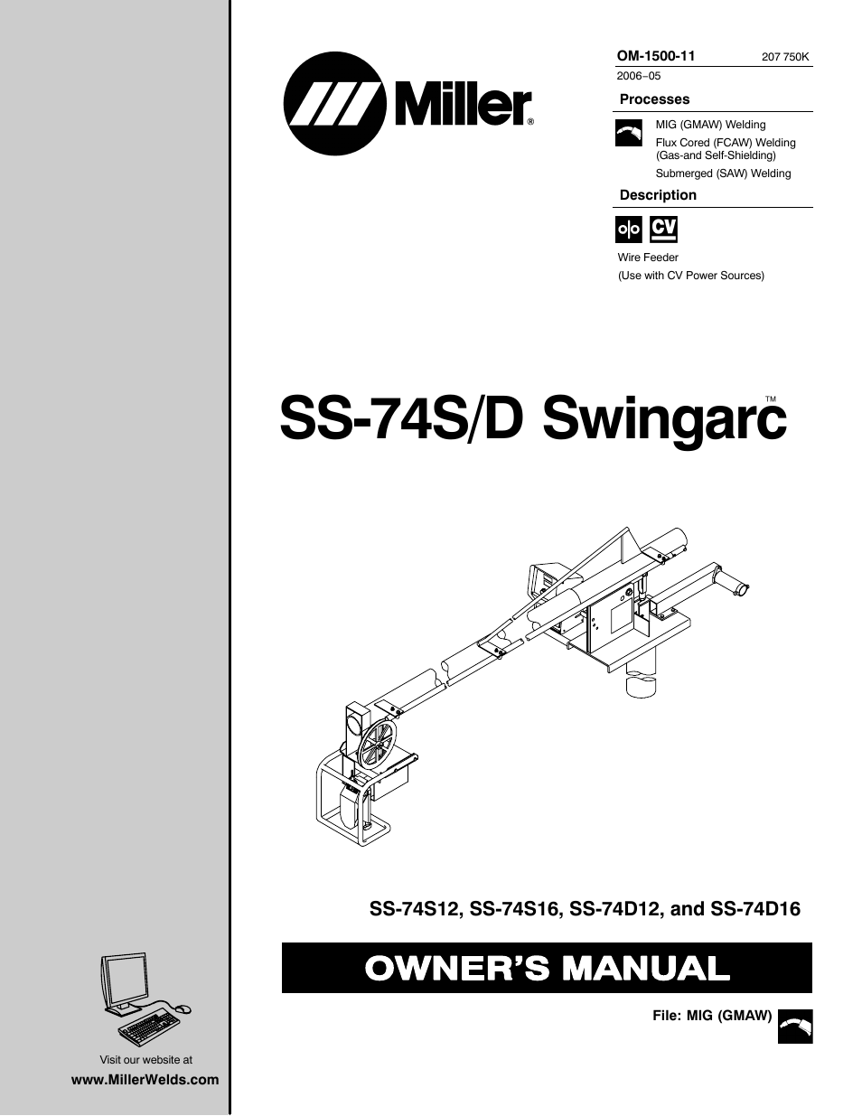 Miller Electric SS-74S12 User Manual | 40 pages