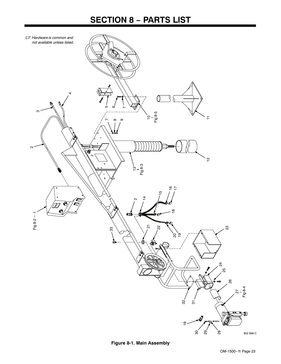 Section 8 − parts list | Miller Electric SS-74S12 User Manual | Page 27 / 40