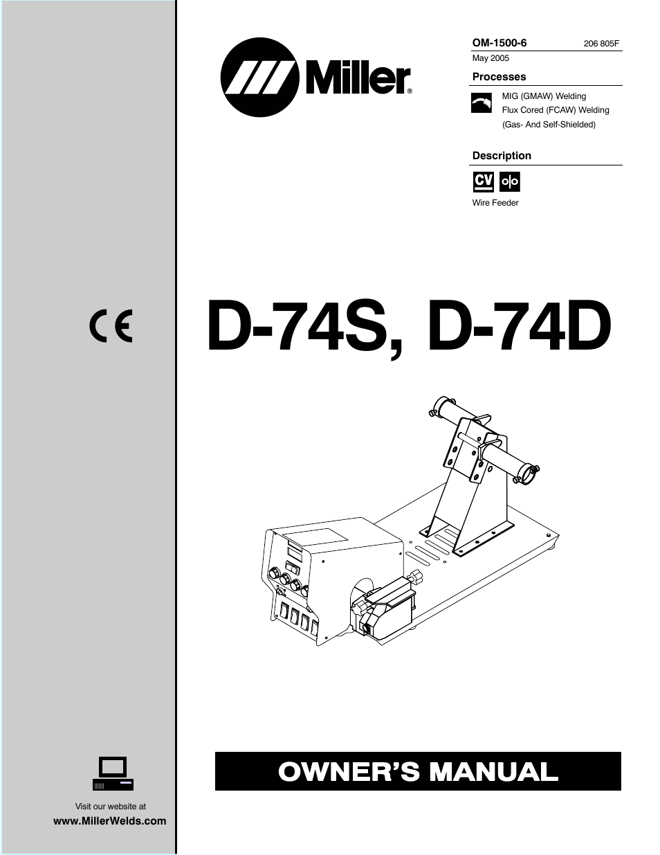 Miller Electric D-74S User Manual | 40 pages