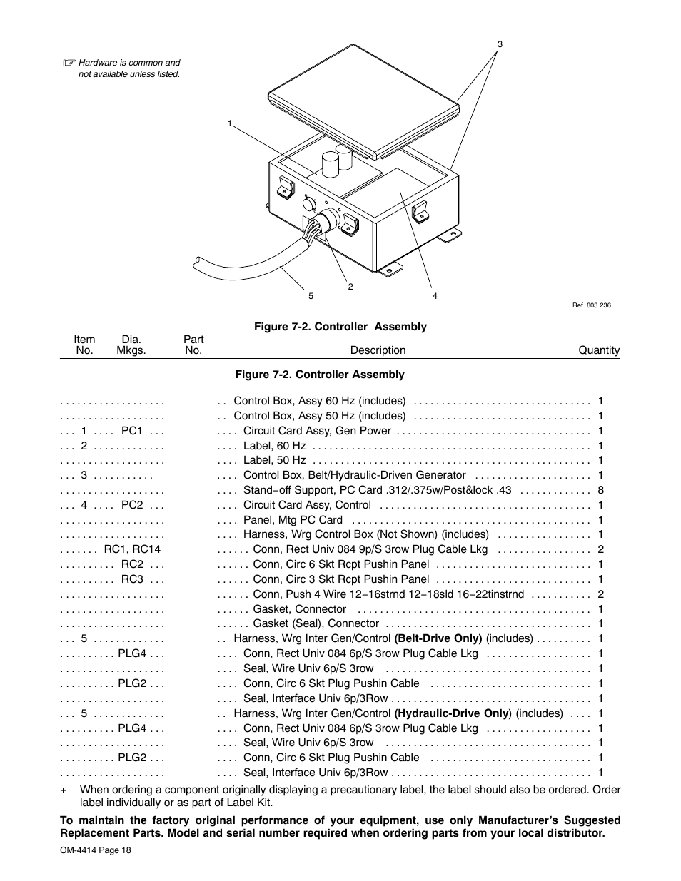 Miller Electric Belt/Hydraulic-Driven Generator User Manual | Page 20 / 24