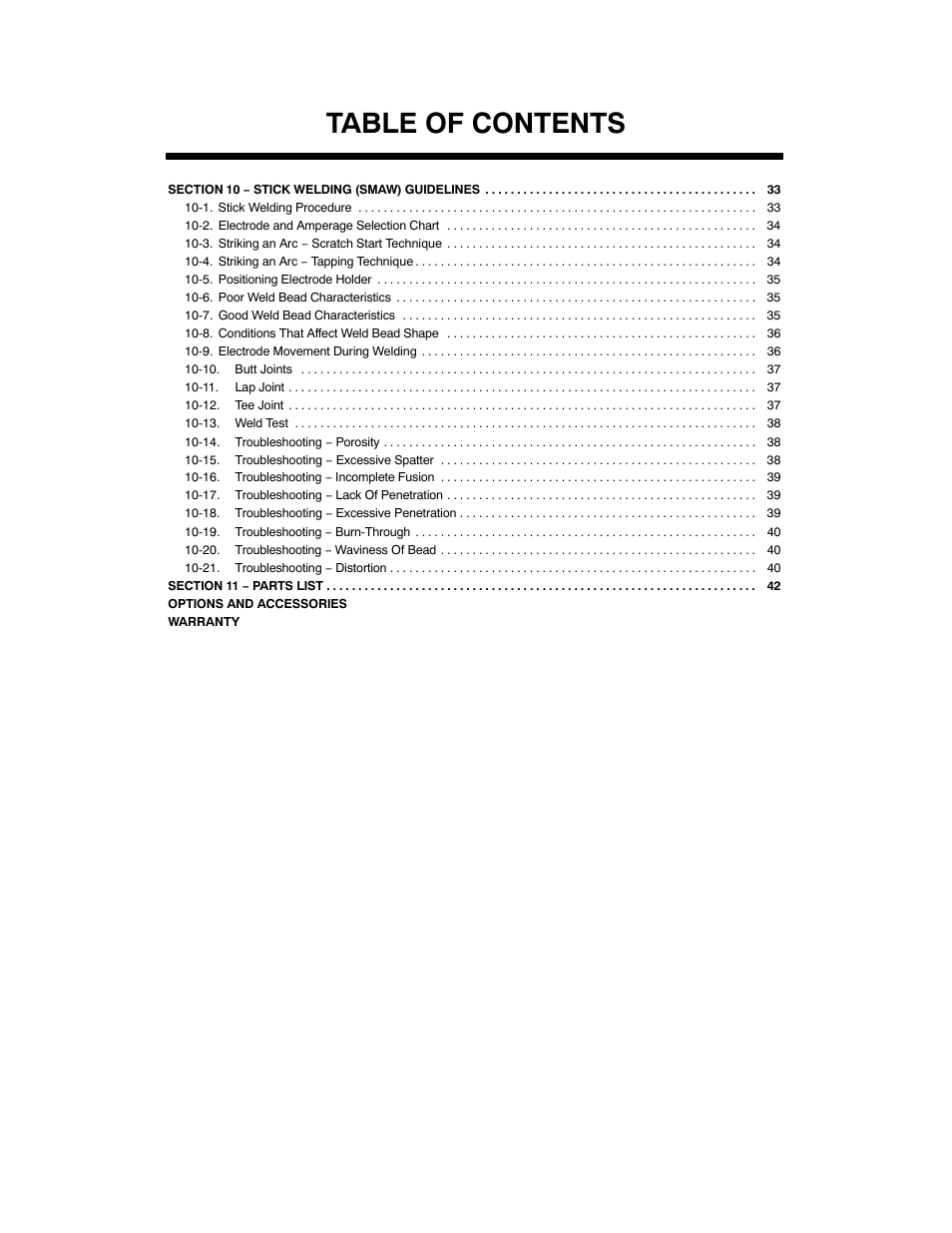 Miller Electric Maxstar 200 STR User Manual | Page 4 / 56