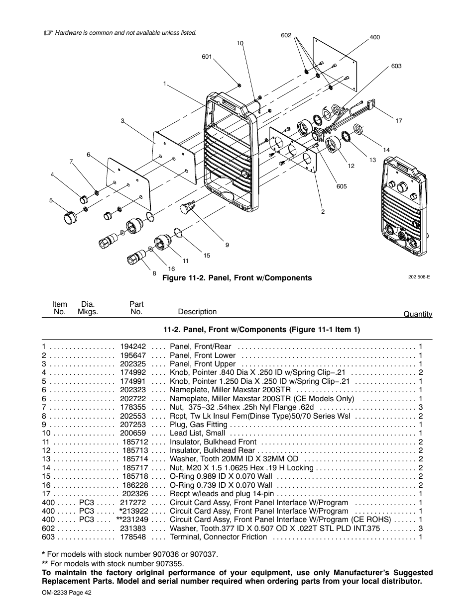 Fig11-2 | Miller Electric Maxstar 200 STR User Manual | Page 48 / 56