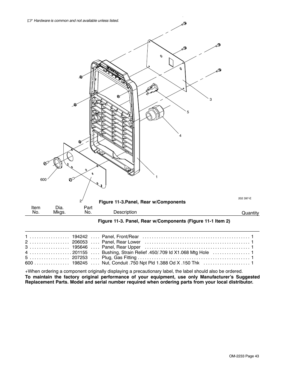 Fig11-3 | Miller Electric Maxstar 200 STR User Manual | Page 49 / 56