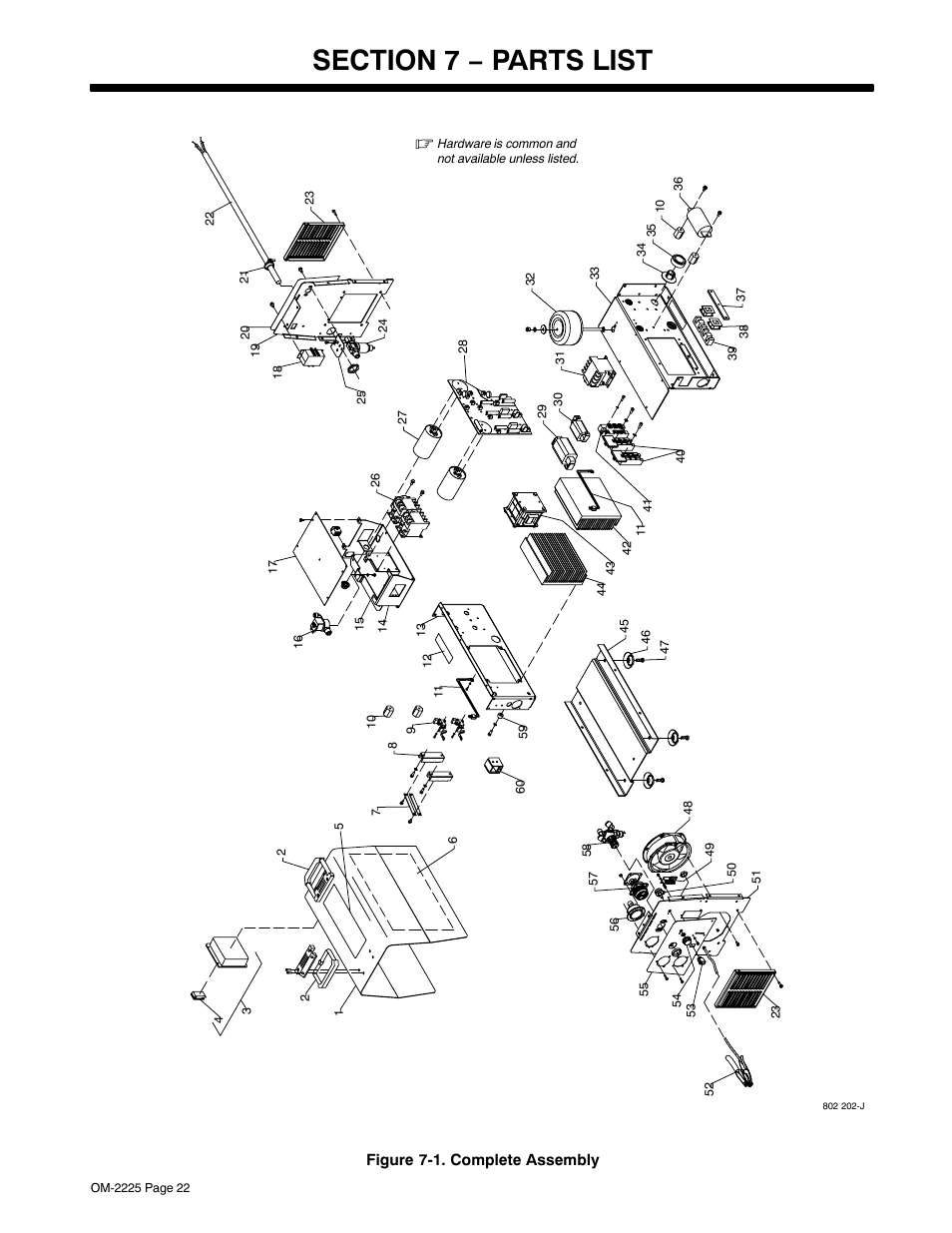 Section 7 − parts list | Miller Electric 3080 User Manual | Page 26 / 32