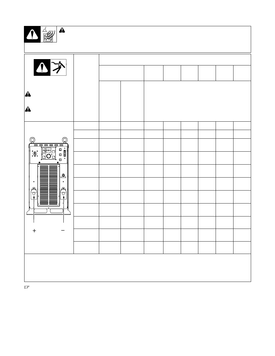 Selecting weld cable sizes, 9. selecting weld cable sizes | Miller Electric Auto-Axcess 450 User Manual | Page 20 / 68