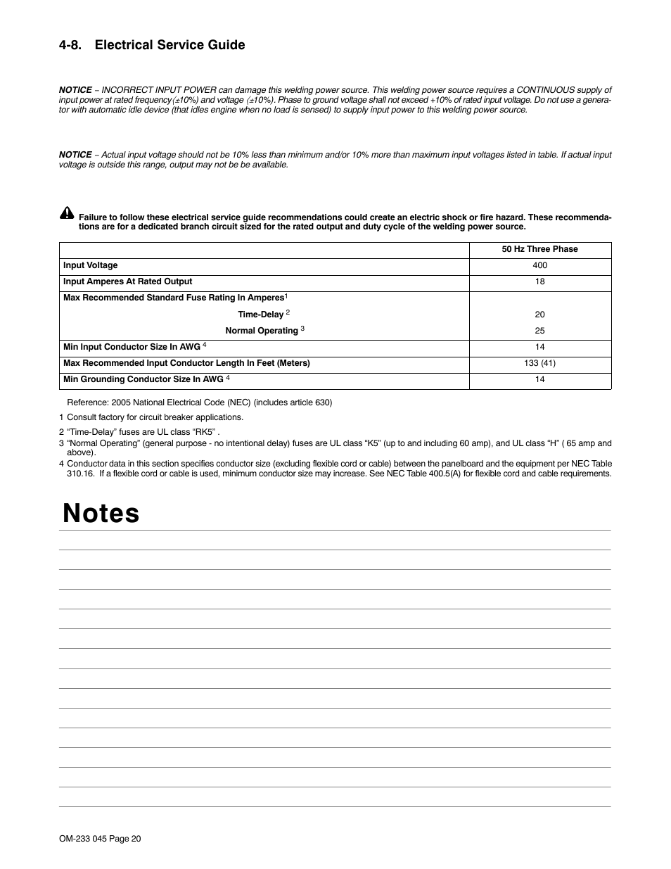 8. electrical service guide | Miller Electric XMT 304 CC/CV User Manual | Page 24 / 40