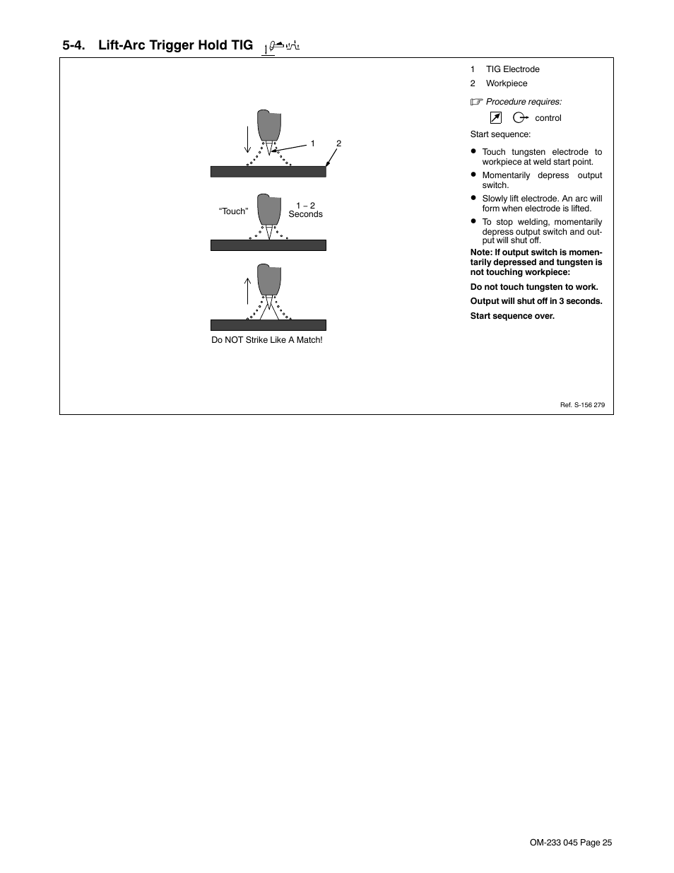 4. lift-arc trigger hold tig | Miller Electric XMT 304 CC/CV User Manual | Page 29 / 40