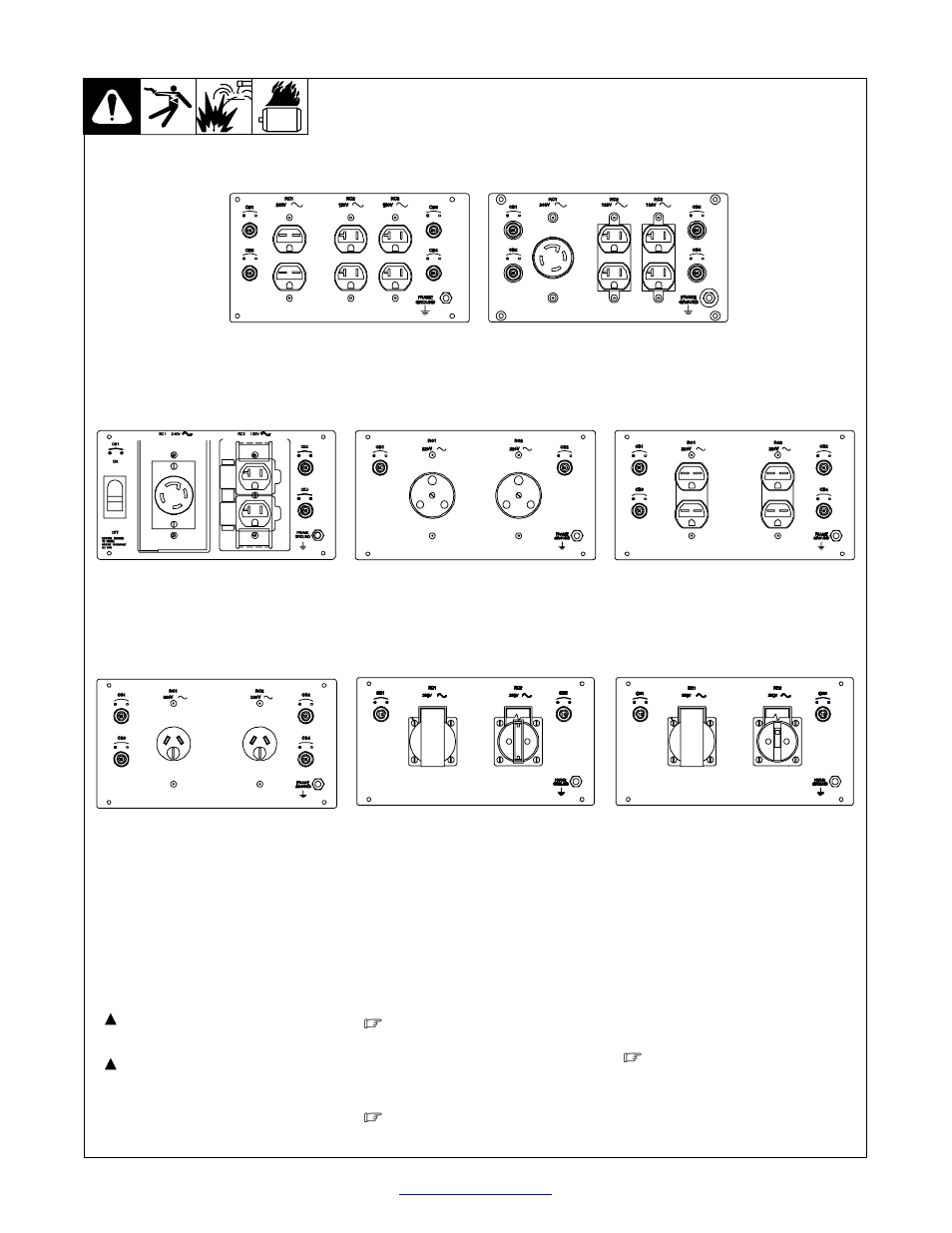 Optional generator power panels, 2. optional generator power panels | Miller Electric Blue Star 6000 User Manual | Page 26 / 60