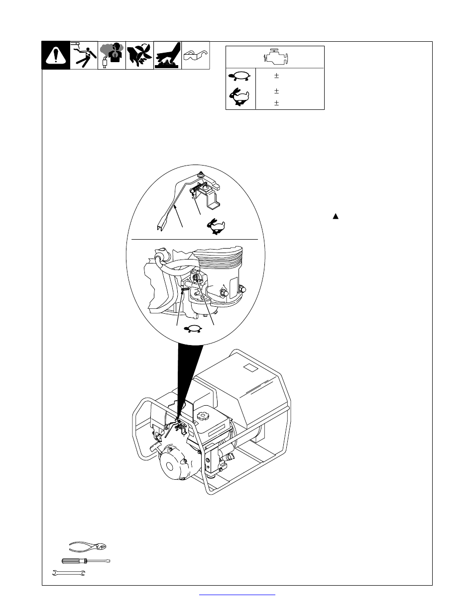 Adjusting engine speed (honda-powered units), 5. adjusting engine speed (honda-powered units) | Miller Electric Blue Star 6000 User Manual | Page 31 / 60